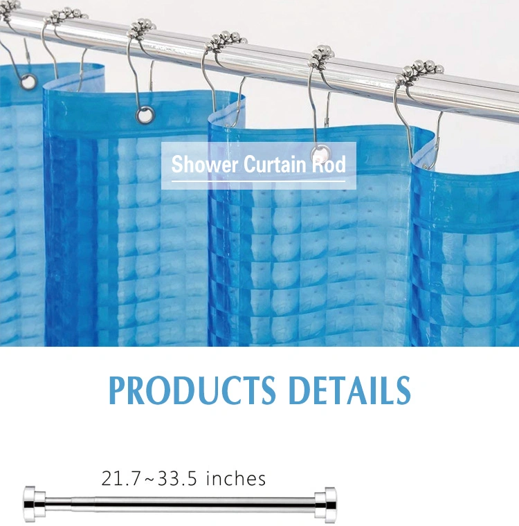 41 Inch Tension Stainless Steel Shower Curtain Rod