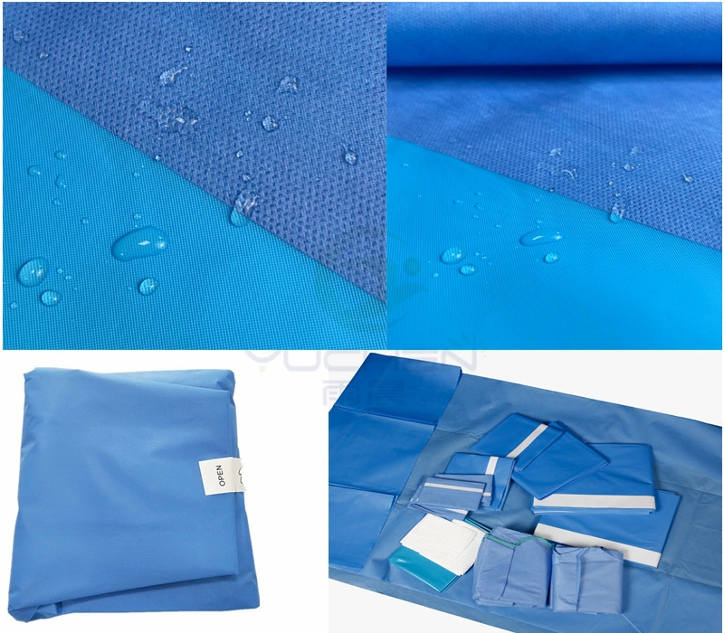 Disposable Manufacturer Non-Sterile SMS/Hydrophilic PP Reinforced Surgical Back Table Cover for Surgical Pack for Surgery for Hospital for Surgical Drape