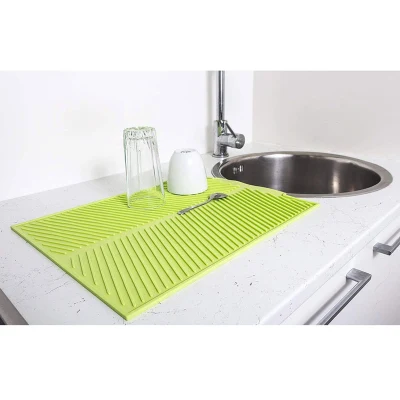 Tappetino per asciugare i piatti in silicone, tappetino di scarico, protezione da bancone Esg11888