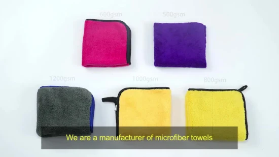 Asciugamano per auto di alta qualità Asciugamano per pulizia Asciugamano per pulizia per auto in microfibra assorbente
