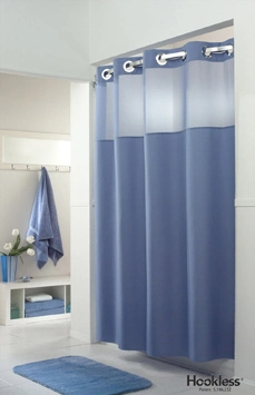 Tenda da doccia/Tenda da doccia senza gancio antimicrobica in poliestere ignifugo per la casa dell'hotel ospedaliero